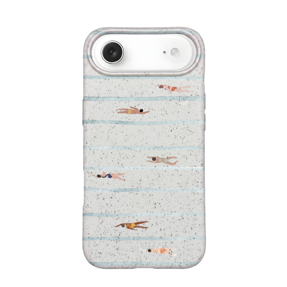 iPhone 17 Air Case - Swimming White - "lapflow" - sustainable