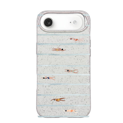 iPhone 17 Air Hülle - Schwimmen weiß - "lapflow" - nachhaltig