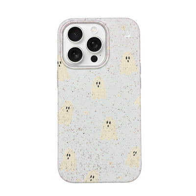 iPhone 16 pro max Hülle - Geist weiß - "LittleGhost" - nachhaltig