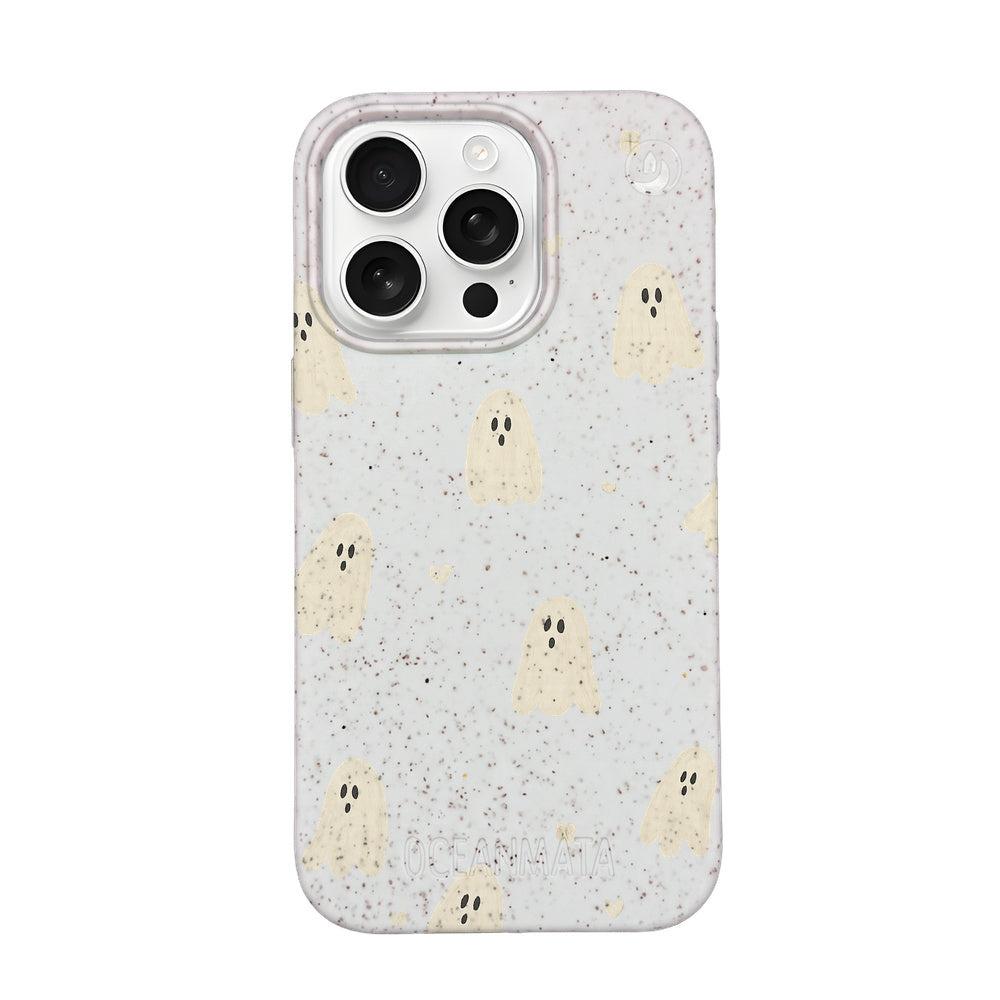 iPhone 16 Pro Max Case - Ghost White - "LittleGhost" - sustainable