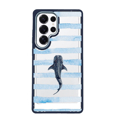 Samsung S25 Ultra Hülle - blau - "lonewanderer" - nachhaltig
