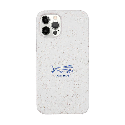 iPhone 12 pro / iPhone 12 Hülle - Fisch weiß - "MahiMahi" - nachhaltig