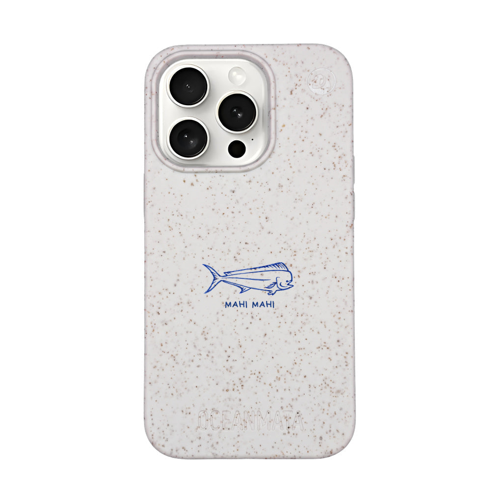 iPhone 15 Pro Max Case - White Fish - "MahiMahi" - Sustainable