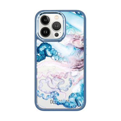 iPhone 13 Pro Case - Jellyfish blue - "Men o' War" - sustainable