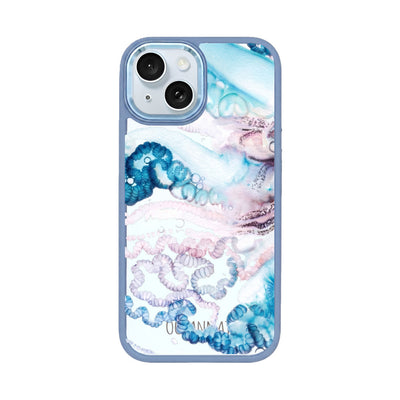 iPhone 15 Case - Jellyfish blue - "Men o' War" - sustainable