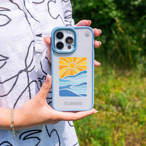 iPhone 15 pro max Hülle - Meer blau - "Sun&Sea" - nachhaltig