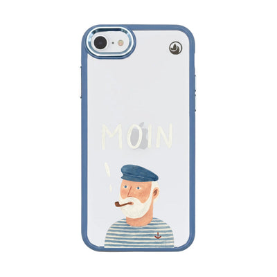 iPhone SE/7/8 Case - Moin blue - "East Frisian" - sustainable