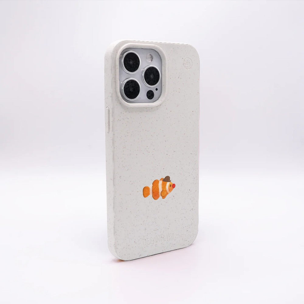 iPhone 11 pro Case - Clownfish white - "Mr. Clown-Fish" - sustainable