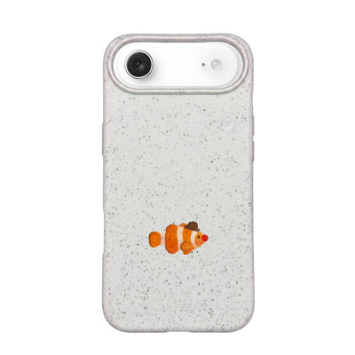 iPhone 17 Air Hülle - Clownfisch weiß - "Mr.Clown-Fish" - nachhaltig