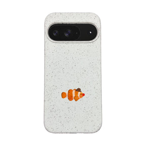 Biologisch abbaubare Handyhülle Google Pixel 9 / 9 Pro Mrclownfish — kompostierbar — Vorderseite