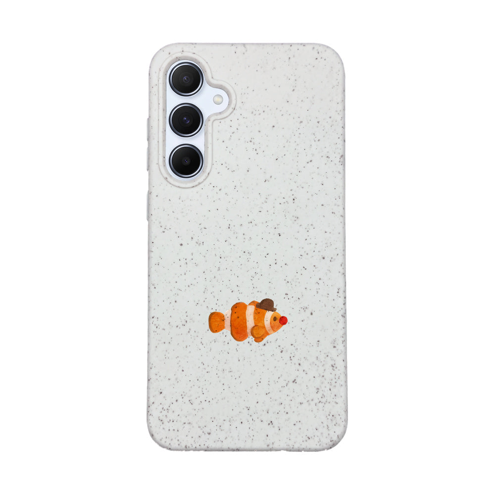 Samsung A55 Hülle - Clownfisch weiß - "Mr.Clown-Fish" - nachhaltig