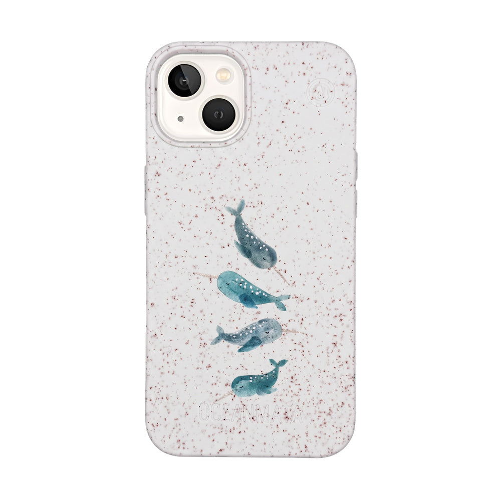 iPhone 13 Case - Narwhal White - "Narwhale" - sustainable