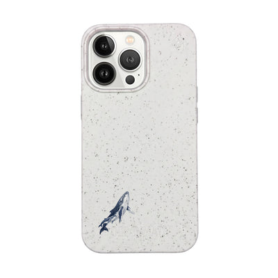 iPhone 13 Pro Case - Humpback Whale White - "OceanLullaby" - sustainable