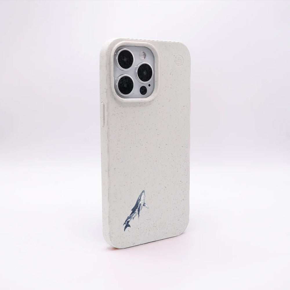 iPhone 15 Pro Case - Humpback Whale white - "OceanLullaby" - sustainable