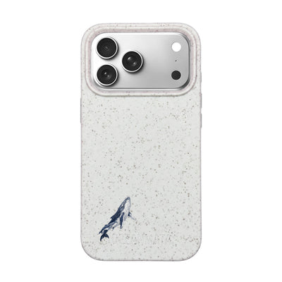 iPhone 17 Pro Max Case - Humpback Whale White - "OceanLullaby" - Sustainable