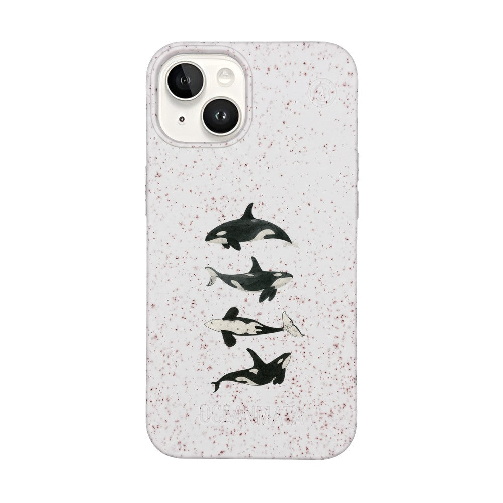 iPhone 14 Case - Orca White - "OrcaFamily" - sustainable