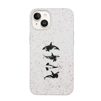 iPhone 14 Case - Orca White - "OrcaFamily" - sustainable