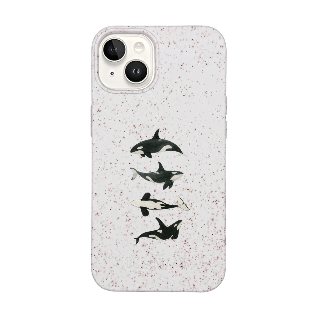 iPhone 14 Case - Orca White - "OrcaFamily" - sustainable
