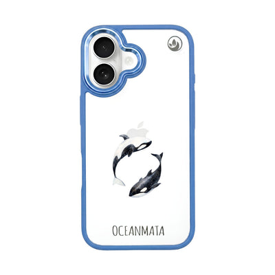 iPhone 16 Case - Orca Blue - "OrcaFlow" - sustainable