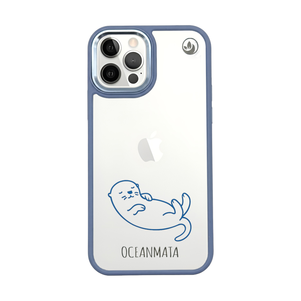 iPhone 12 pro / iPhone 12 Hülle - Otter blau - nachhaltig