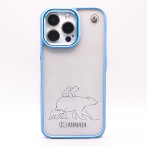 iPhone 12 pro / iPhone 12 hoesje - IJsbeer - "Polar Bear Family" - duurzaam