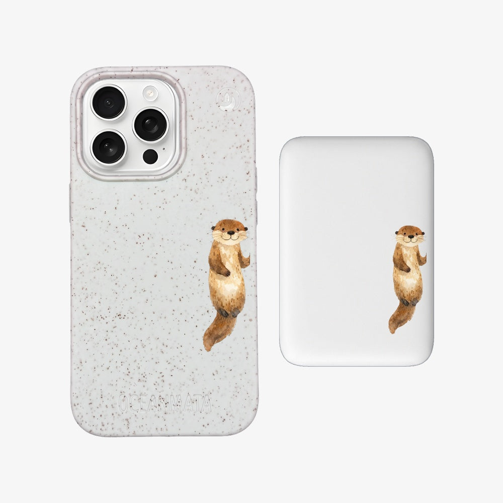 Powerbank MagSafe - "otterlove_left" - nachhaltig