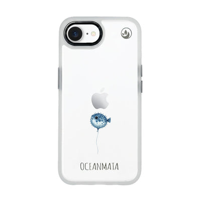 iPhone 16e/17e Case - pufferfish blue - "Pufferfish" - sustainable