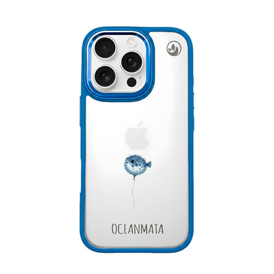 iPhone 16 Pro Case - Pufferfish Blue - "Pufferfish" - Sustainable