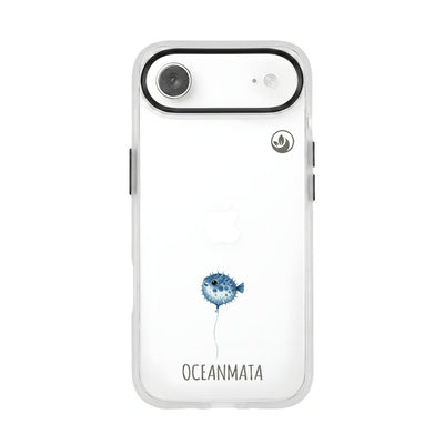 iPhone 17 Air Hülle - kugelfisch blau - "Pufferfish" - nachhaltig