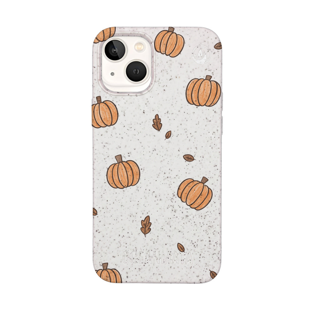 Biologisch abbaubare Handyhülle iPhone 13 mini Pumpkin — kompostierbar — Vorderseite