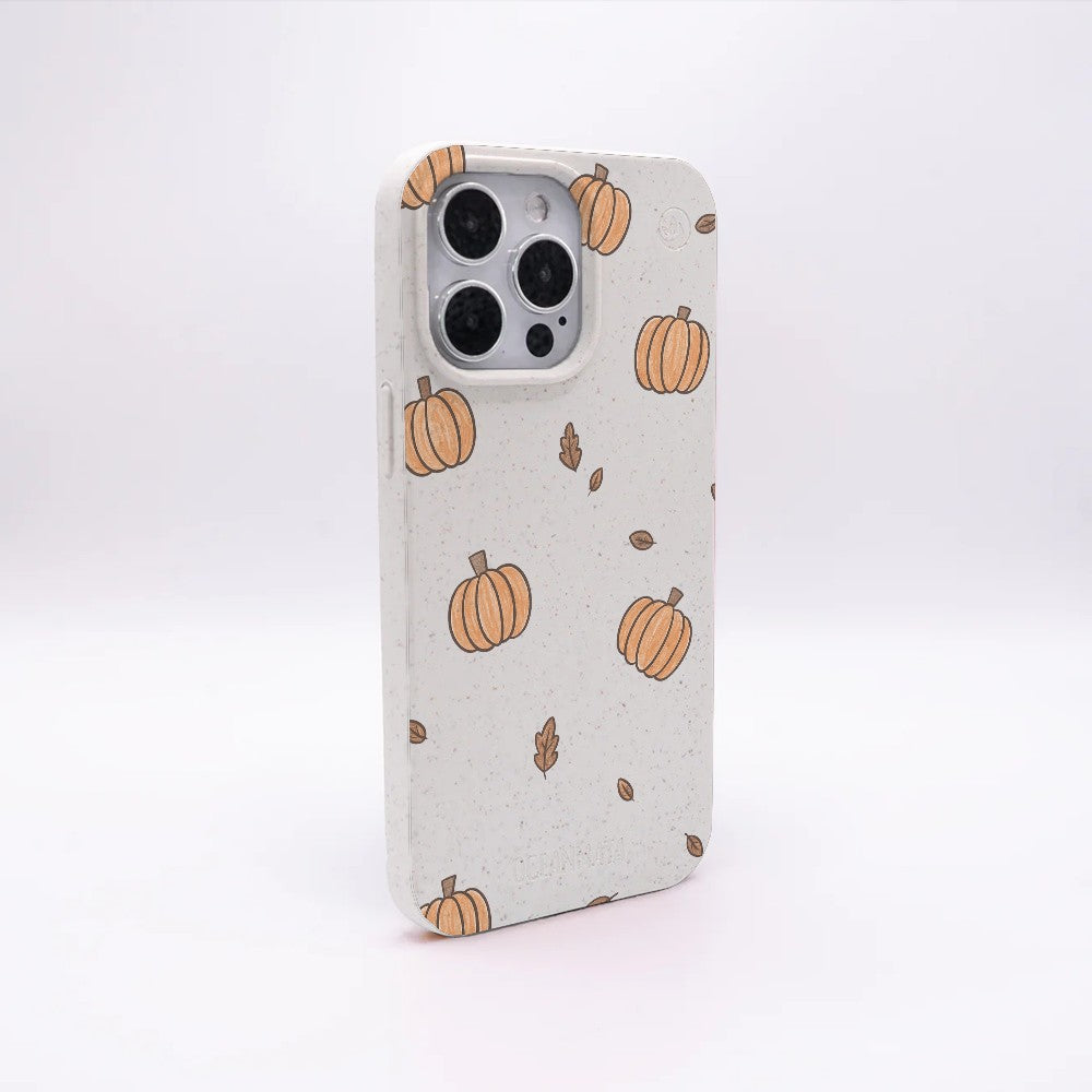 Biologisch abbaubare Handyhülle iPhone 13 mini Pumpkin — kompostierbar — Rückseite