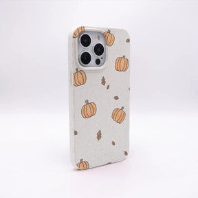 Biologisch abbaubare Handyhülle iPhone 14 pro max Pumpkin — kompostierbar — Rückseite