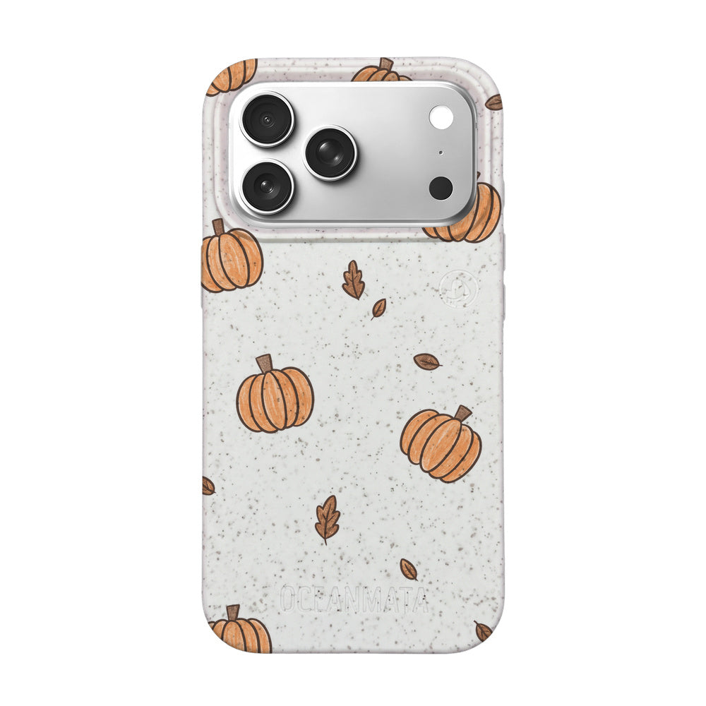 Biologisch abbaubare Handyhülle iPhone 18 Pro / 17 Pro Pumpkin — kompostierbar — Vorderseite