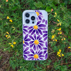 Biologisch abbaubare Handyhülle iPhone 12 mini Purplebloom — kompostierbar — Bonus