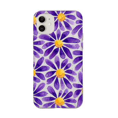 iPhone 11 Hülle - Blumen lila - "purplebloom" - nachhaltig