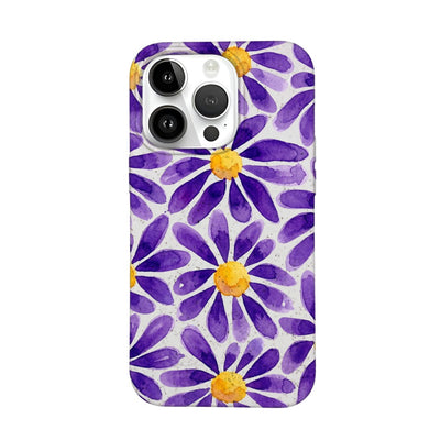 iPhone 14 pro max Hülle - Blumen lila - "purplebloom" - nachhaltig