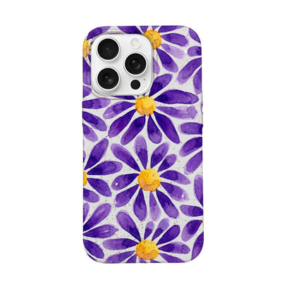 iPhone 16 pro max Hülle - Blumen lila - "purplebloom" - nachhaltig