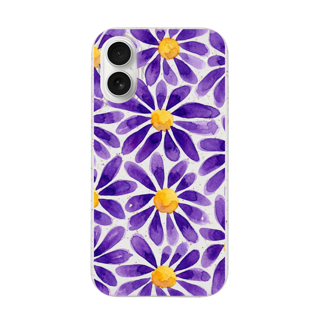 iPhone 17 Hülle - Blumen lila - "purplebloom" - nachhaltig