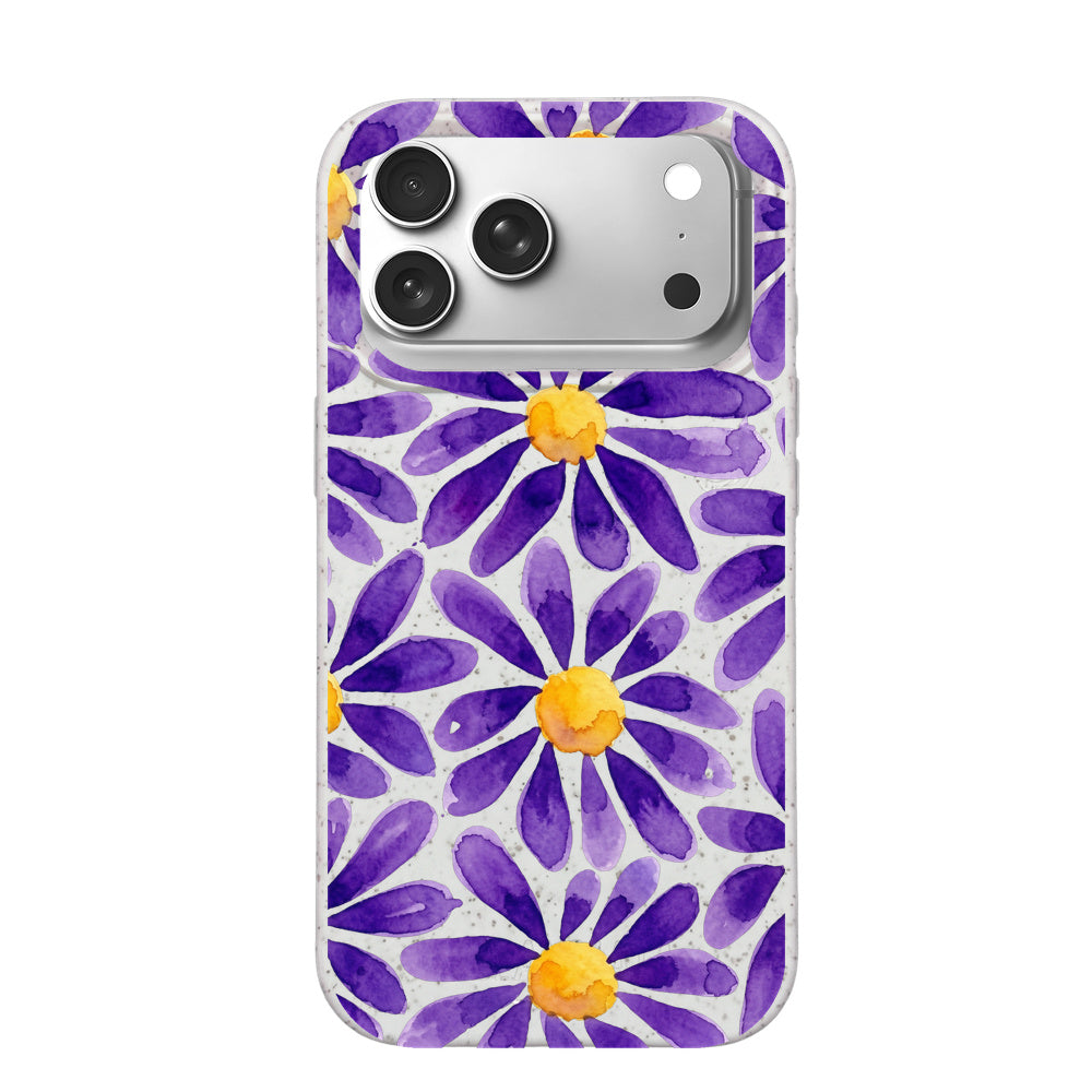 iPhone 18 Pro Max / 17 Pro Max Hülle - Blumen lila - "purplebloom" - nachhaltig