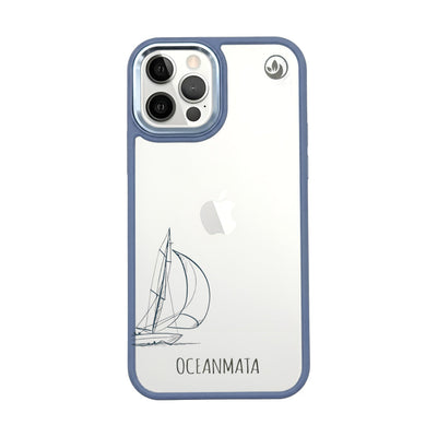 iPhone 12 Pro / iPhone 12 Case - Line Art Whale - "Raumschot" - Sustainable