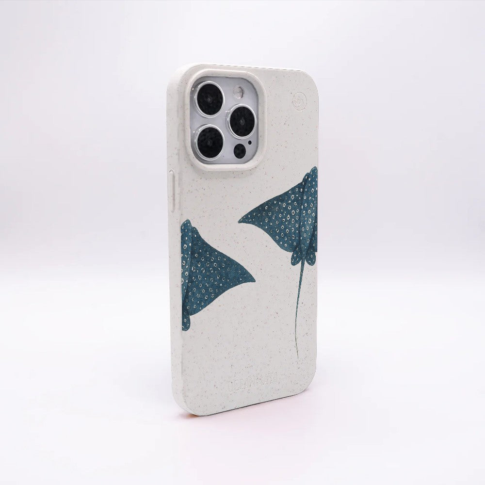 iPhone 12 mini Hülle - Ray weiß - "RayDance" - nachhaltig