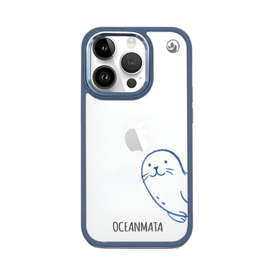 iPhone 14 pro max hoesje - seal blue - "Robby" - duurzaam