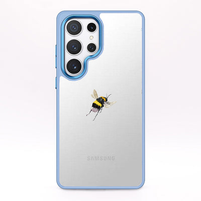 Samsung S25+ Hülle - Hummel blau - "Bumblebee" - nachhaltig