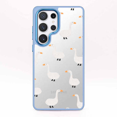 Samsung S25 Case - goose blue - "Goose Fella" - sustainable