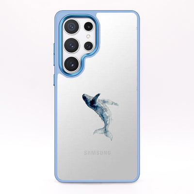 Samsung S25 Case - Whale Blue - "Joy" - sustainable