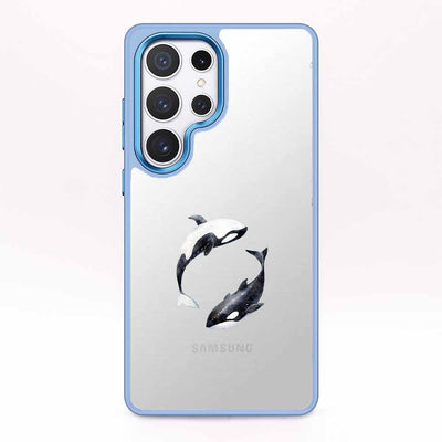 Samsung S25 Case - Orca Blue - "OrcaFlow" - sustainable