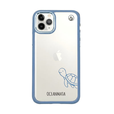 iPhone 11 pro case - turtle blue - "Schildi" - sustainable