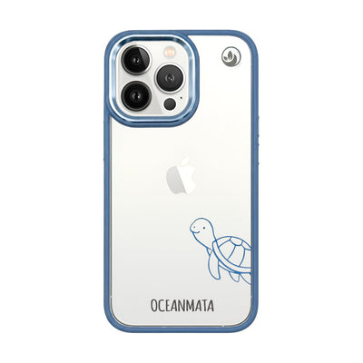 iPhone 13 pro case - turtle blue - "Schildi" - sustainable