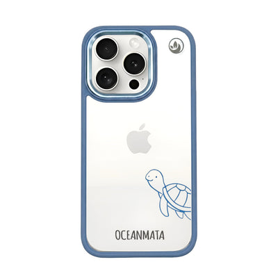 iPhone 15 pro max hoesje - schildpadblauw - "Schildi" - duurzaam