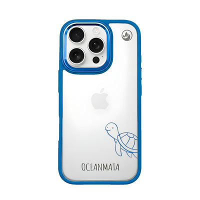 iPhone 16 pro max case - turtle blue - "Schildi" - sustainable